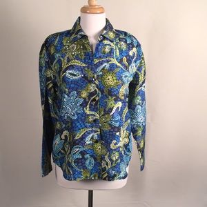 Women’s Blouse by Chico’s 100% Silk Size 1